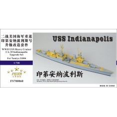 1/700 WWII USN Heavy Cruiser CA-35 Indianapolis Upgrade Set for Tamiya 31804 kit