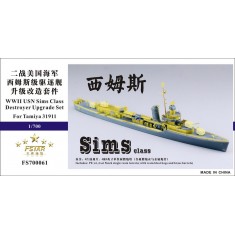 1/700 WWII USN Sims Class Destroyer Upgrade Set for Tamiya 31911 kit