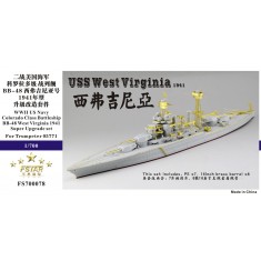 1/700 USN Colorado Class BB-48 West Virginia 1941 Super Upgrade Set for Trumpeter #05771 
