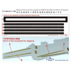 1/700 Modern USN Aircraft Catapult for Trumpeter Kitty Hawk-class Aircraft Carrier kits