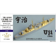 1/700 WWII Imperial Japanese Navy Gunboat Uji 1945 Upgrade Set for Aoshima kit #00369