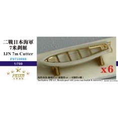 1/700 IJN 7m Cutters (6pcs, Resin+PE)