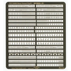 1/700 Navy Vessel Staff I (1 Photo-Etched Sheet)
