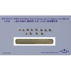 1/700 WWII IJN Ship Vent I - Large Size for BB (12pcs) 