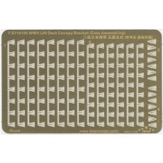 1/700 WWII IJN Deck Canopy Bracket (Easy Assembling Version) (1 Photo-Etched Sheet)