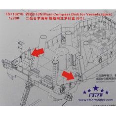 1/700 WWII IJN Main Compass Disk for Vessels (8pcs)