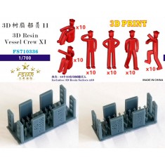 1/700 3D Resin Vessel Crew XI (6 gestures, 60pcs in total)