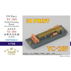1/700 US Navy YC-283 Tank Cleaning Barge (Non Self-propelled, 3D Printing) Model Kit