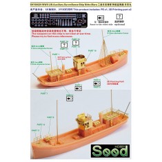 1/700 WWII IJN Auxiliary Surveillance Ship Nitto Maru 3D Printing Model Kit