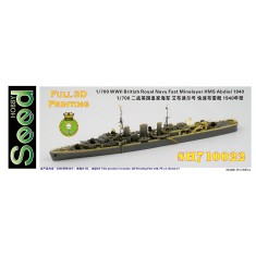 1/700 WWII British Royal Navy Fast Minelayer HMS Abdiel 1940