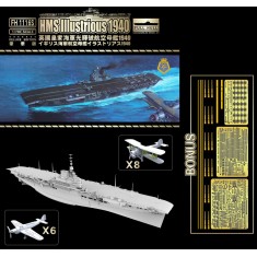 1/700 HMS Illustrious 1940 Aircraft Carrier [Deluxe Edition]