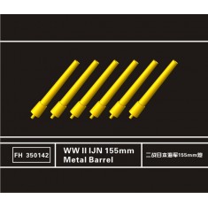 1/350 WWII IJN 155mm Metal Barrels (6pcs) 