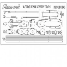 1/700 HMS Lively 1941 Deck Paint Masks for #FH1121