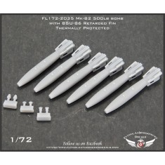 1/72 Mk-82 500lb Bomb with BSU-86 Retarded Fin Thermally Protected