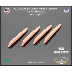 1/72 FL172-2058 LAU-115C/A Missile Launcher for F/A-18A-D
