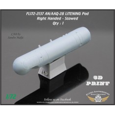1/72 AN/AAQ-28 LITENING Pod Right Handed Stowed for USMC F/A-18/EA-6B/Tornado/Typhoon