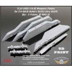 1/32 1001/1021 Pylons for F/A-18A/B BuNo 161353 thru 163175