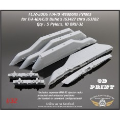 1/32 1003/1027 Pylons for F/A-18A/C/D BuNo 163427 thru 163782