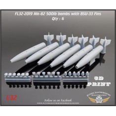 1/32 Mk-82 / BLU-111/B with BSU-33 Fin (6pcs)