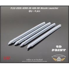 1/32 AERO-3B Missile Launcher for AIM-9B Sidewinder (4pcs)