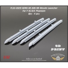 1/32 AERO-3B Missile Launcher for USAF F-4 Phantom (4pcs)