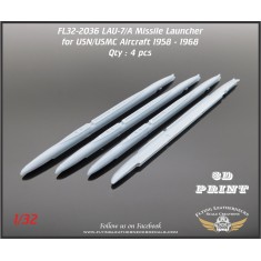 1/32 LAU-7/A Missile Launcher 1958 to 1968 (4pcs)