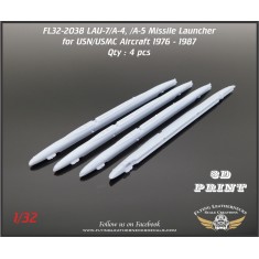 1/32 LAU-7/A-4 - LAU-7/A-5 Missile Launcher USN/USMC 1976-1987 (4pcs)