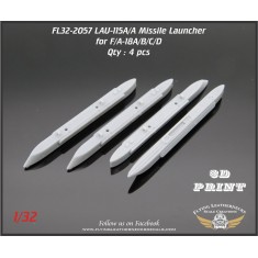 1/32 LAU-115/A Launcher (F/A-18 AIM-7, Dual AIM-9/120)