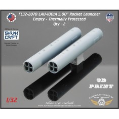 1/32 LAU-10D/A 5.00'' Rocket Pod (Empty) Thermally Protected