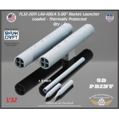 1/32 LAU-10D/A 5.00'' Rocket Pod (with Warheads) Thermally Protected