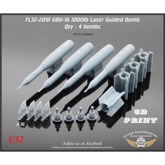1/32 GBU-16 1000lb Laser-Guided Bombs (4pcs)