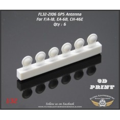 1/32 F/A-18, EA-6B, CH-46E GPS Antenna (6 pcs)