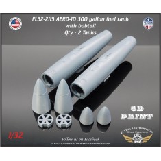 1/32 AERO-1D 300gal Tanks with Bobtail Fairings