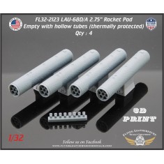 1/32 LAU-68D/A 2.75'' Rocket Pod Thermally Protected Empty