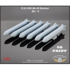 1/32 Mk-20 Rockeye Cluster Bombs (6pcs)