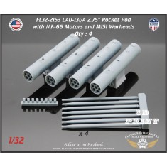 1/32 LAU-131/A 2.75'' Rocket Pod with Rockets