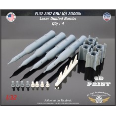 1/32 GBU-10I 2000lb Laser Guided Bombs (4pcs)