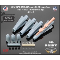 1/32 AGM-65E Maverick / LAU-117 with 14'' Suspension Lugs
