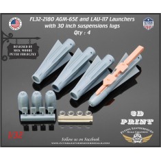 1/32 AGM-65E Maverick / LAU-117 with 30'' Suspension Lugs
