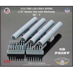 1/32 LAU-131A/A 2.75'' APKWS Pod with Warheads