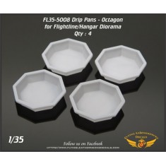 1/35 Drip Pans - Octogon, Flightline/Hangar (4pcs)