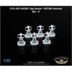 1/35 AV2091 'Egg Beater' UHF SATCOM Antenna (6pcs)