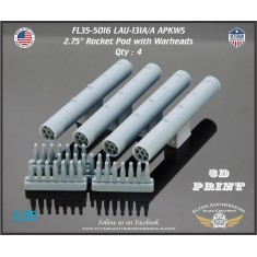 1/35 LAU-131A/A 2.75'' APKWS Pod with Warheads