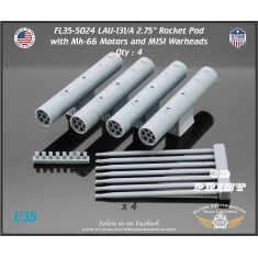 1/35 LAU-131/A 2.75'' Rocket Pod with Rockets