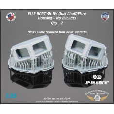 1/35 AH-1W Dual Chaff/Flare Housing (No Buckets)