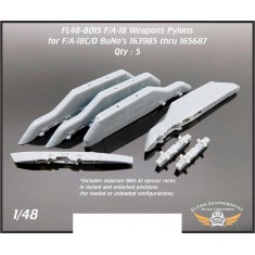 1/48 1005/1033 Pylons Correct set for F/A-18C/D BuNo's 163985 thru 165532