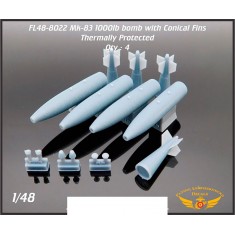 1/48 Mk-83 / BLU-110A/B with Conical Fin - Thermally Protected (4pcs)