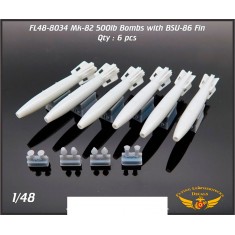 1/48 Mk-82 with BSU-86 Retarded Fin (6pcs)
