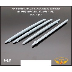 1/48 USN/USMC LAU-7/A-4 - LAU-7/A-5 Missile Launcher 1976 to 1987 (4pcs)