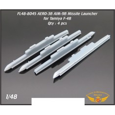1/48 AERO-3B Missile Launcher for Tamiya F-4B (4pcs)